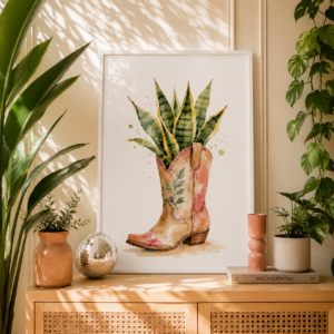 Wild Bloom Print - Boots in Bloom