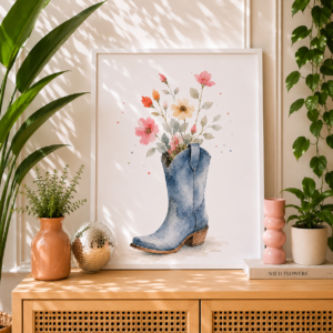 Wild Bloom Print - Boots in Bloom