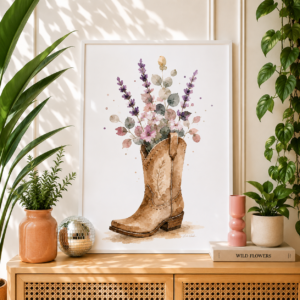 Wild Bloom Print - Boots in Bloom