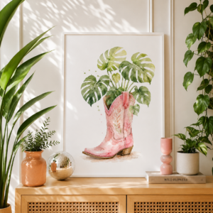 Wild Bloom Print - Boots in Bloom