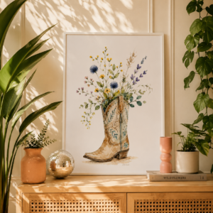 Wild Bloom Print - Boots in Bloom